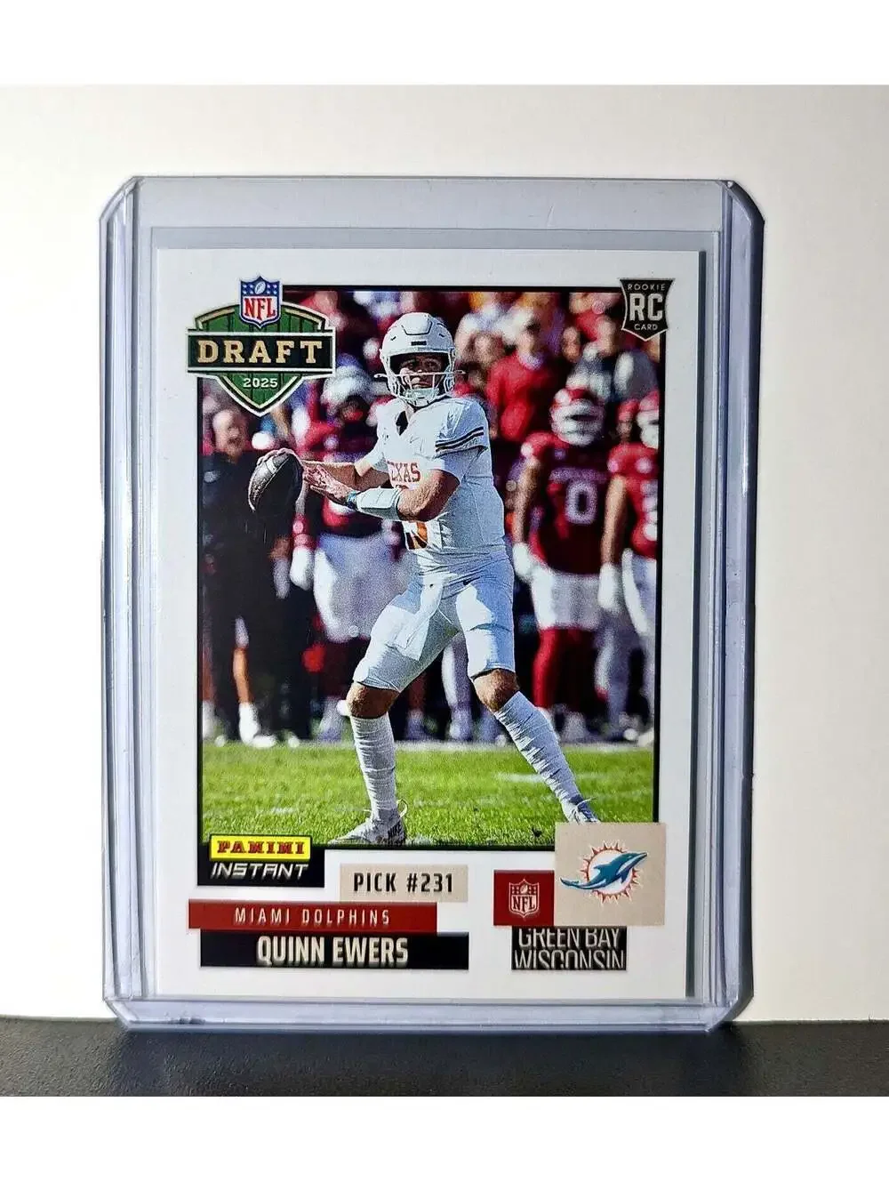 Quinn Ewers Rookie 2025 NFL Draft #37 Football Card Miami Dolphins 1 of 887
